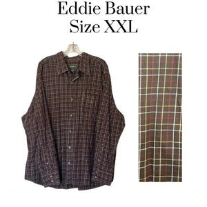 EUC Eddie Bauer men’s long sleeve button down shirt.
Cotton Classic Fit Size XXL